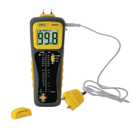 custom general tools pin pinless moisture meter model mmd900|Pin/Pinless Deep Sensing Moisture Meter with .